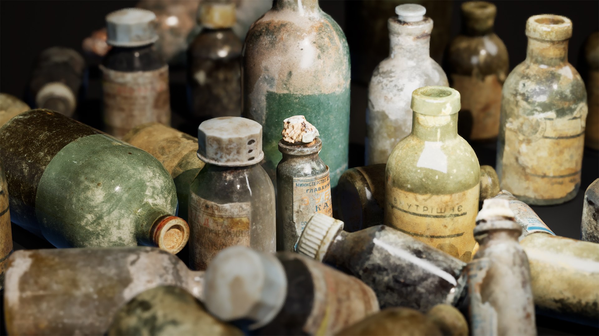 3D Medical Old Bottles Collection https://p.turbosquid.com/ts-thumb/K2/ZMye1a/sx/scr_03_ue5/jpg/1789148450/1920x1080/fit_q87/06ab58f59a1a9524984131d111693b60972353c0/scr_03_ue5.jpg