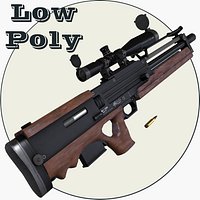 Walther WA2000 Low Poly