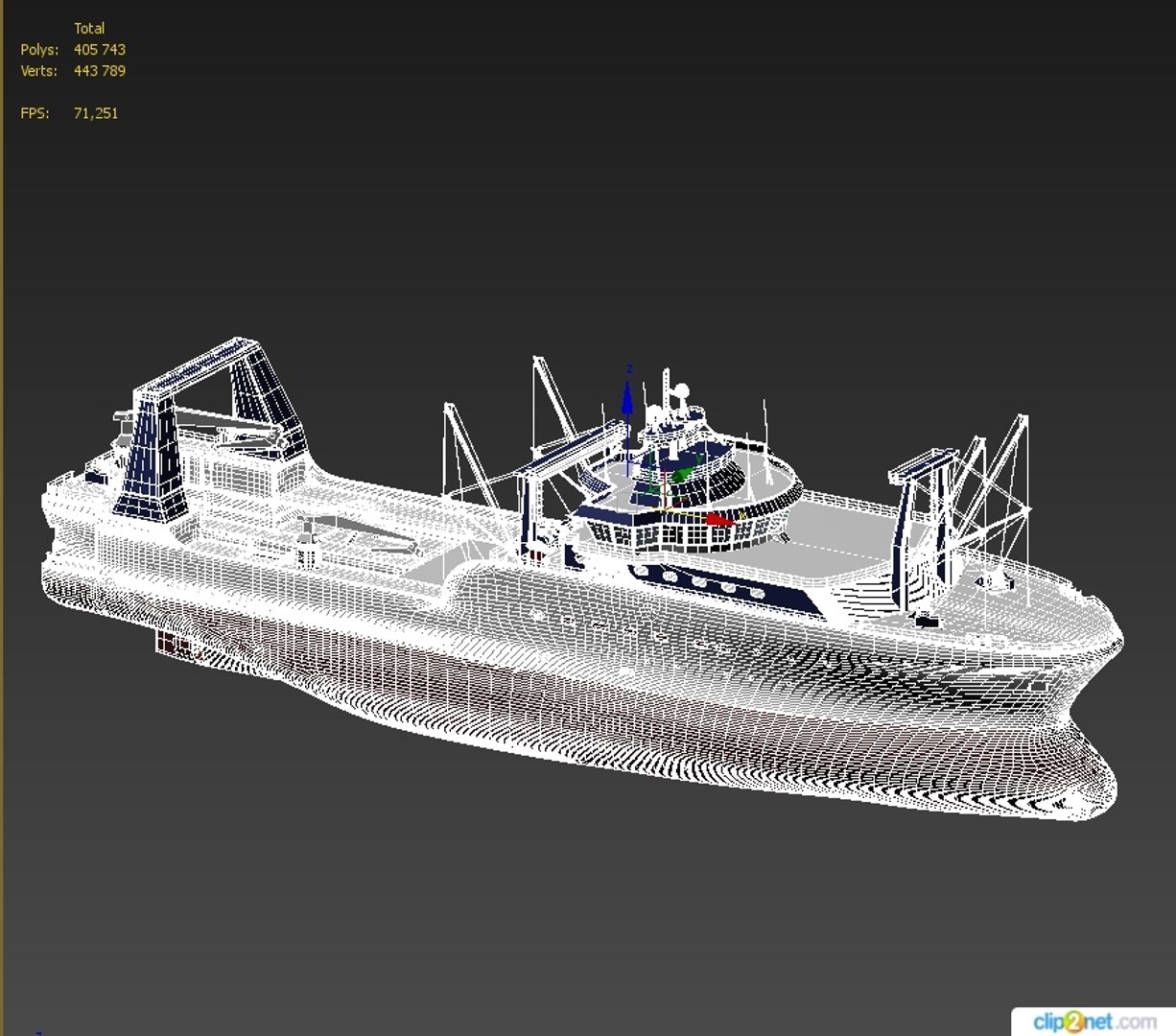 Fishing Trawler 3D Model - TurboSquid 1633669