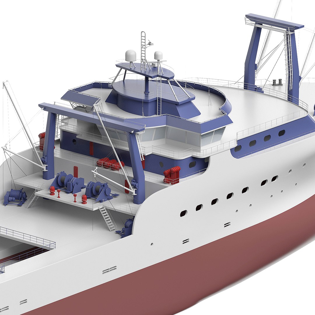Fishing Trawler 3D Model - TurboSquid 1633669