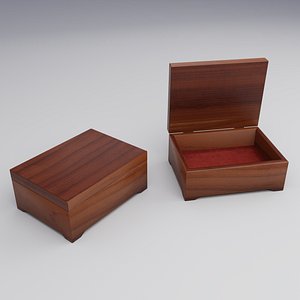 Small jewelry wooden box