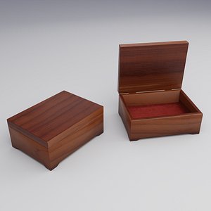 Small jewelry wooden box