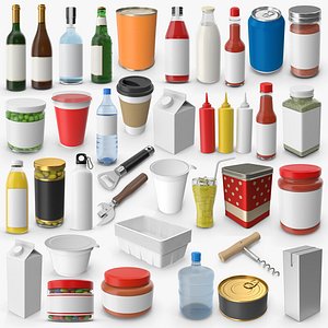 3D Beverages Collection