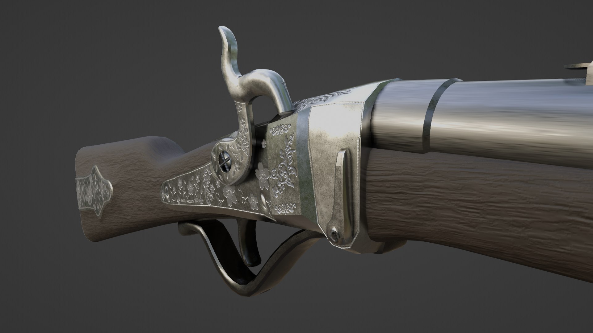 3D 1862 Sharps Percussion Civil War Carbine - TurboSquid 1962745