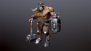 3D Orc warrior3 model