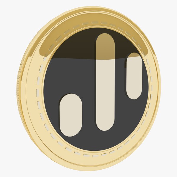 3D Dynamic Trading Rights Cryptocurrency Gold Coin model