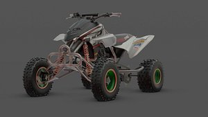 Dakumoto 400 Compact Sport Bike 3D Model 3D model