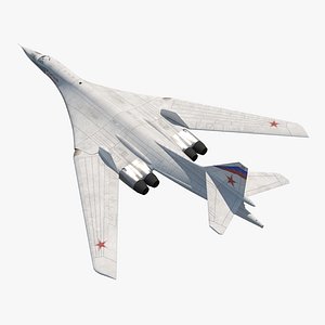 strategic bomber tupolev tu 3d model