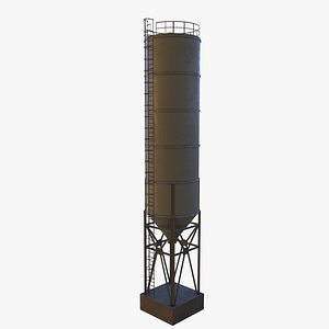 silo unity unreal 3d model