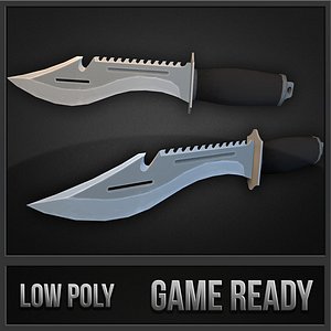 3d model combat knife