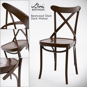 3d model bon bentwood chair