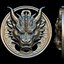 Modelo de impressão 3D Dragon Head Relief No8