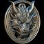 Modelo de impressão 3D Dragon Head Relief No8