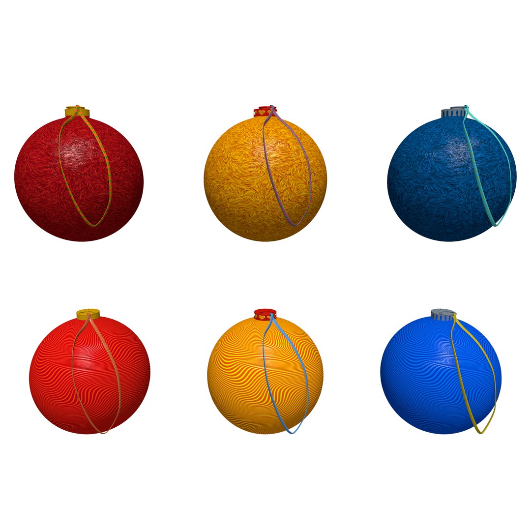 Tree Christmas Balls Model - TurboSquid 1491645