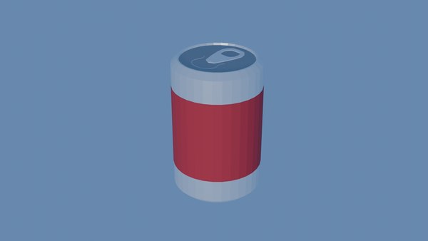 modelo 3d Lata de refresco Low Poly - TurboSquid 2258870