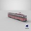 KTM-5 Soviet Tram Old 3D model