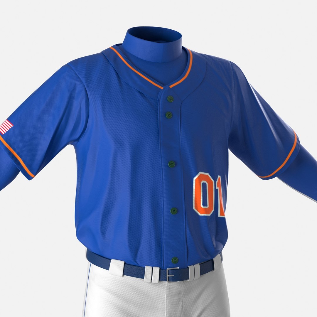 Baseball Player Outfit Generic 3D Model $89 - .3ds .c4d .fbx .ma