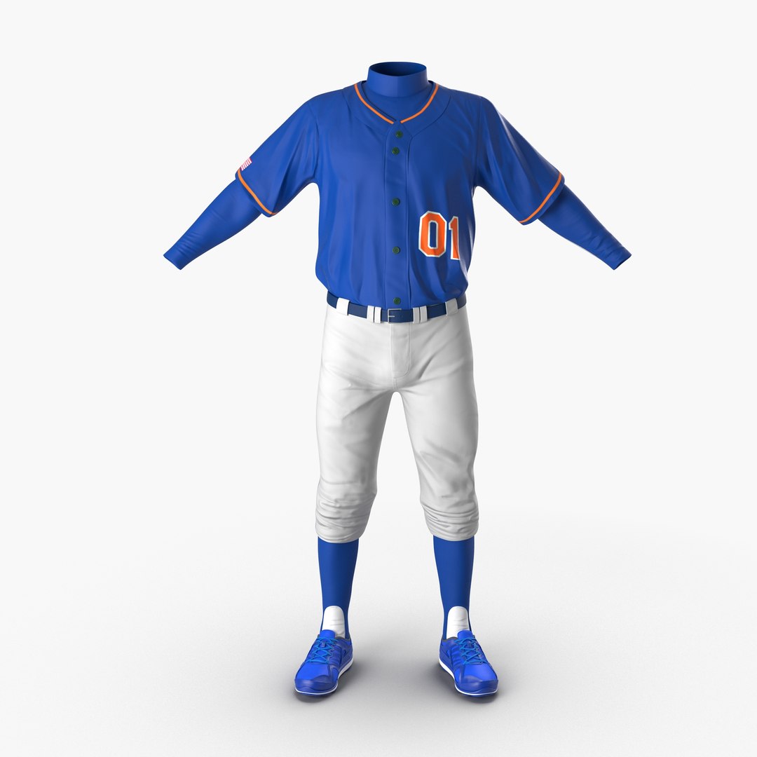 Baseball Player Outfit Generic 5 3D model preview