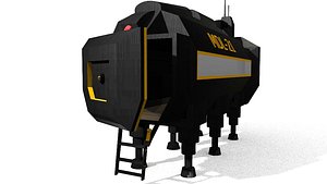 3D cryopod life module station model