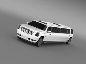 3ds max cadillac escalade limo