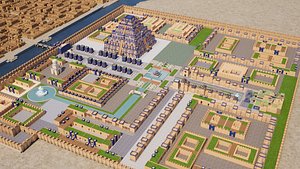 Ancient Babylonian City 3D model