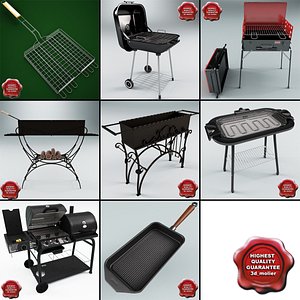 barbecue v4 3d 3ds