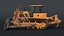 Bulldozer moderno genérico PBR Wear