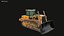 Bulldozer moderno genérico PBR Wear