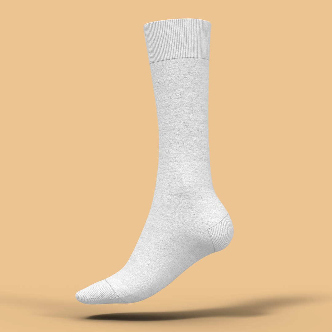 Socks Unisex Clo3d Marvelous Designer Model TurboSquid 2002385