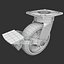 3d model of caster wheel