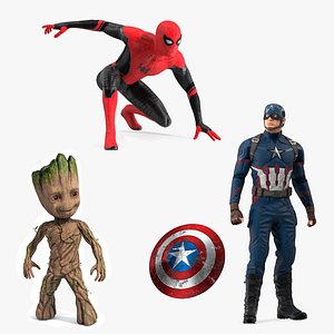 Superheroes Rigged Collection