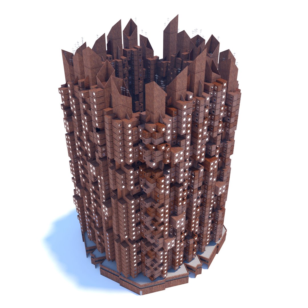 Mega Building In Capsule Style 3D - TurboSquid 1837440