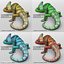 chameleon color 3d max