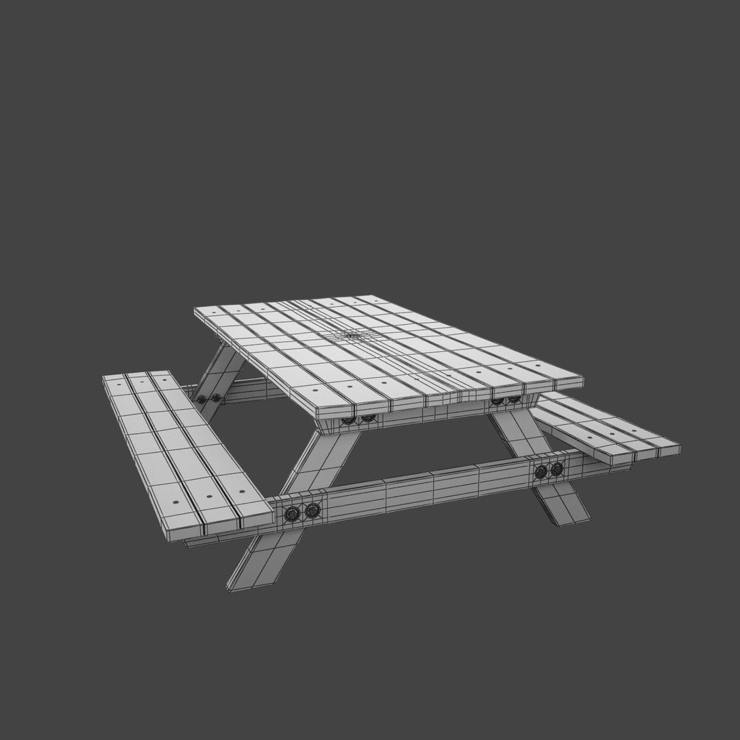 Picnic Table 3d Max