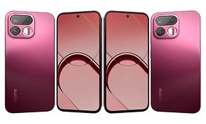 3D Realme 16T 5G Starlight Red model