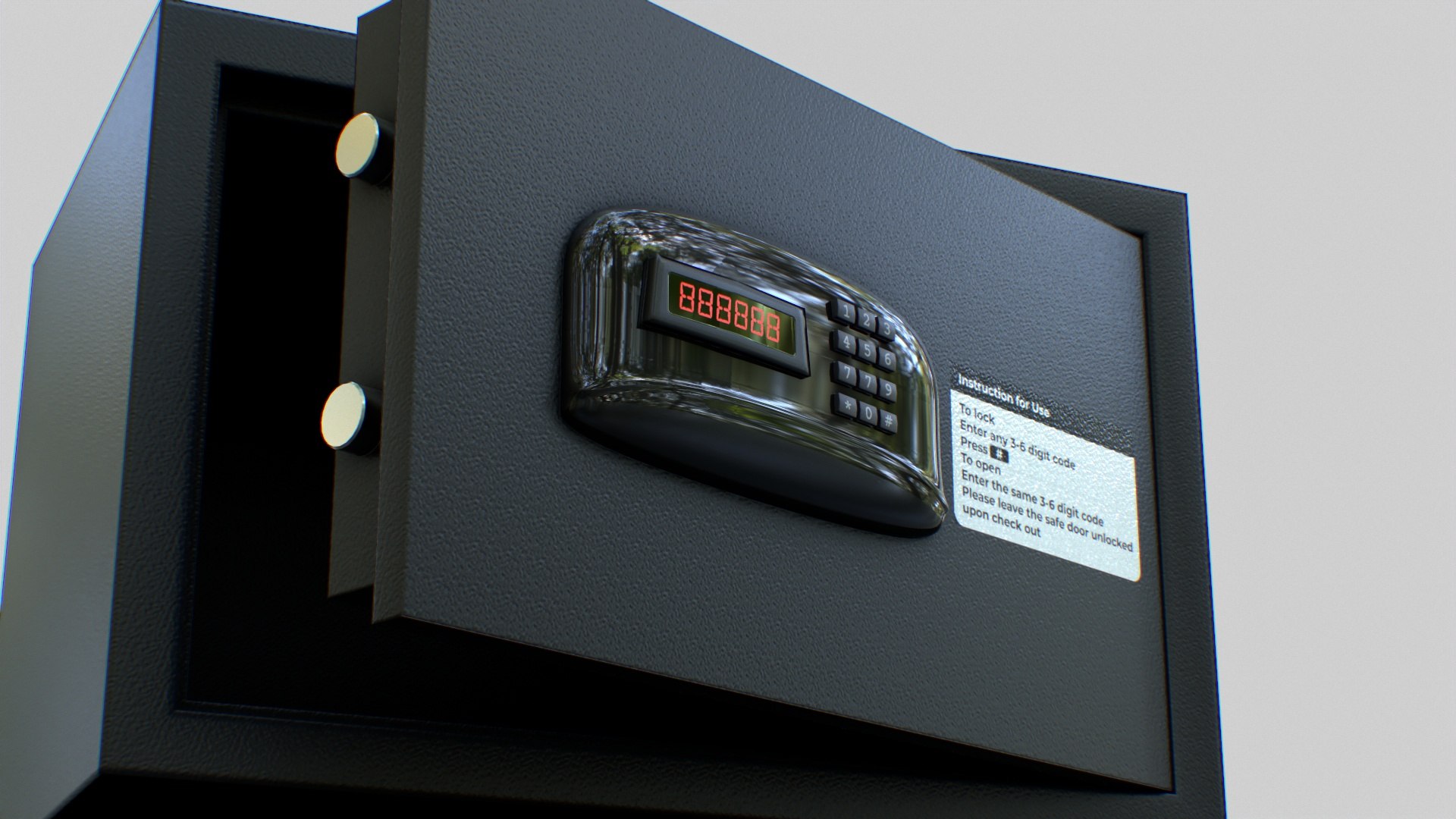 Safety Locker 3D Model - TurboSquid 2072905