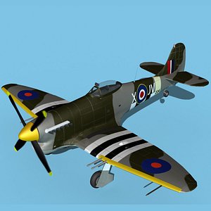 3D Hawker Hawker Tempest MK1 V06