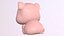 かわいいブタのベースメッシュ