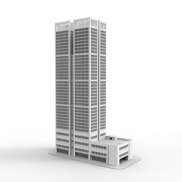 building skyscrapers 3d model