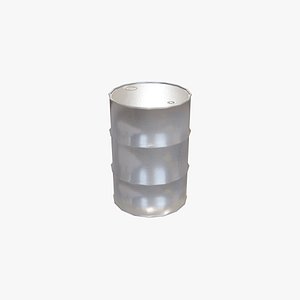 Lowpoly Oil Drum 3D model