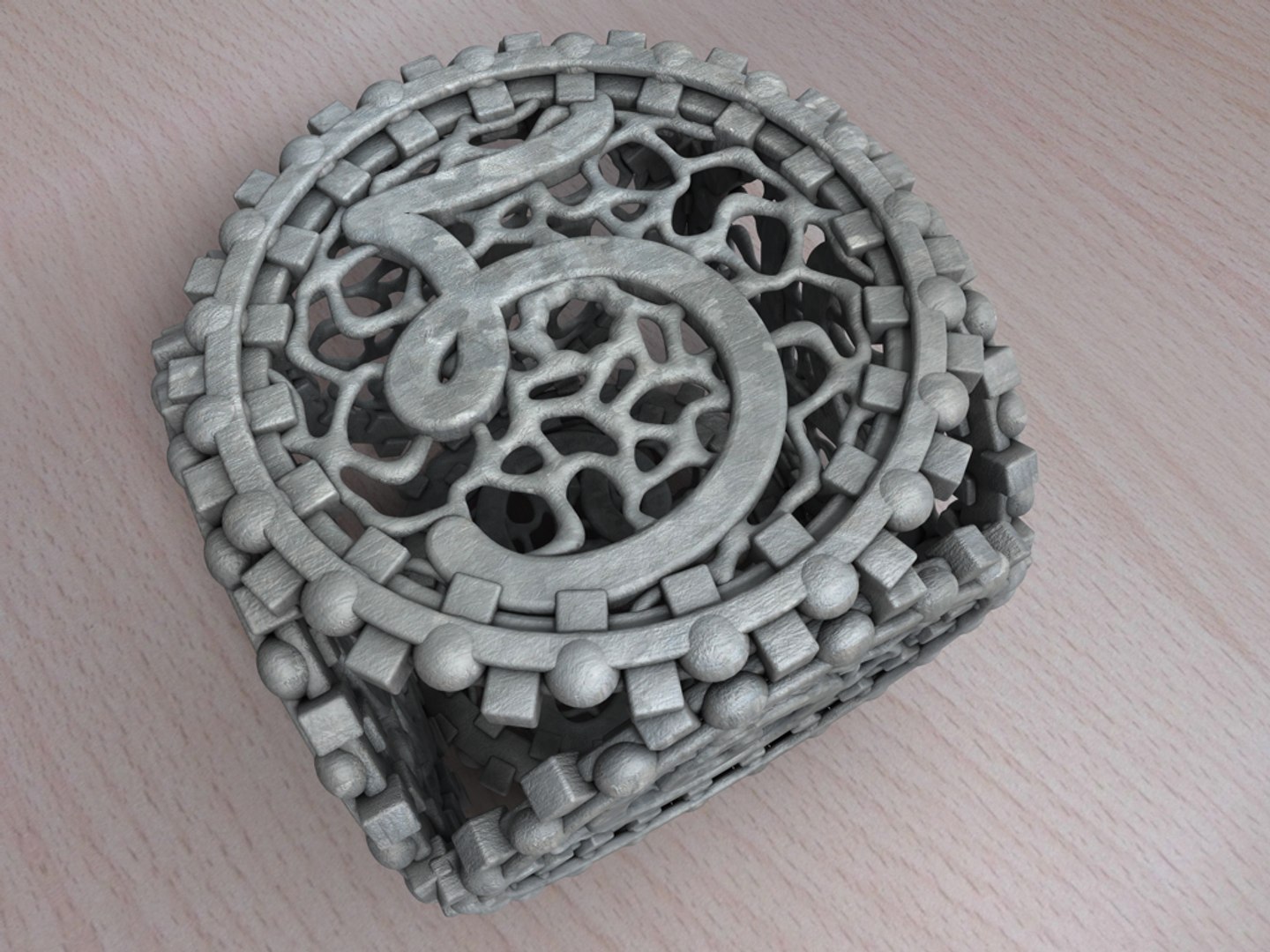 Filigree Dice Cube 3d C4d