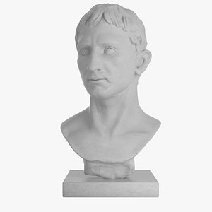 3d bust augustus