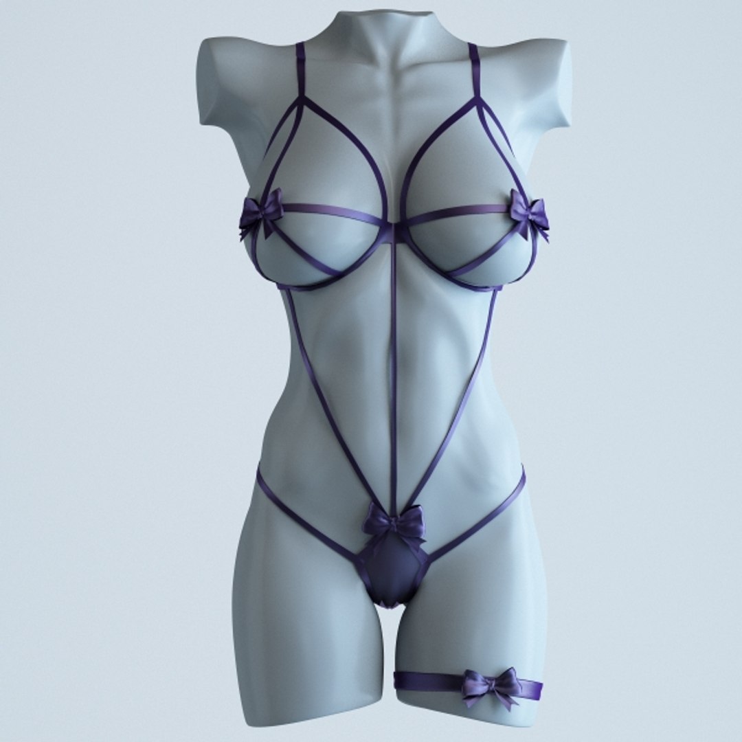 lingerie mannequin 3d model image
