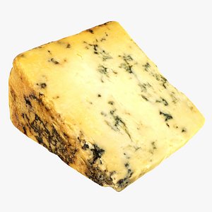 3D Blue cheese piece model