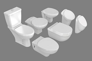 3D Toilet Collection