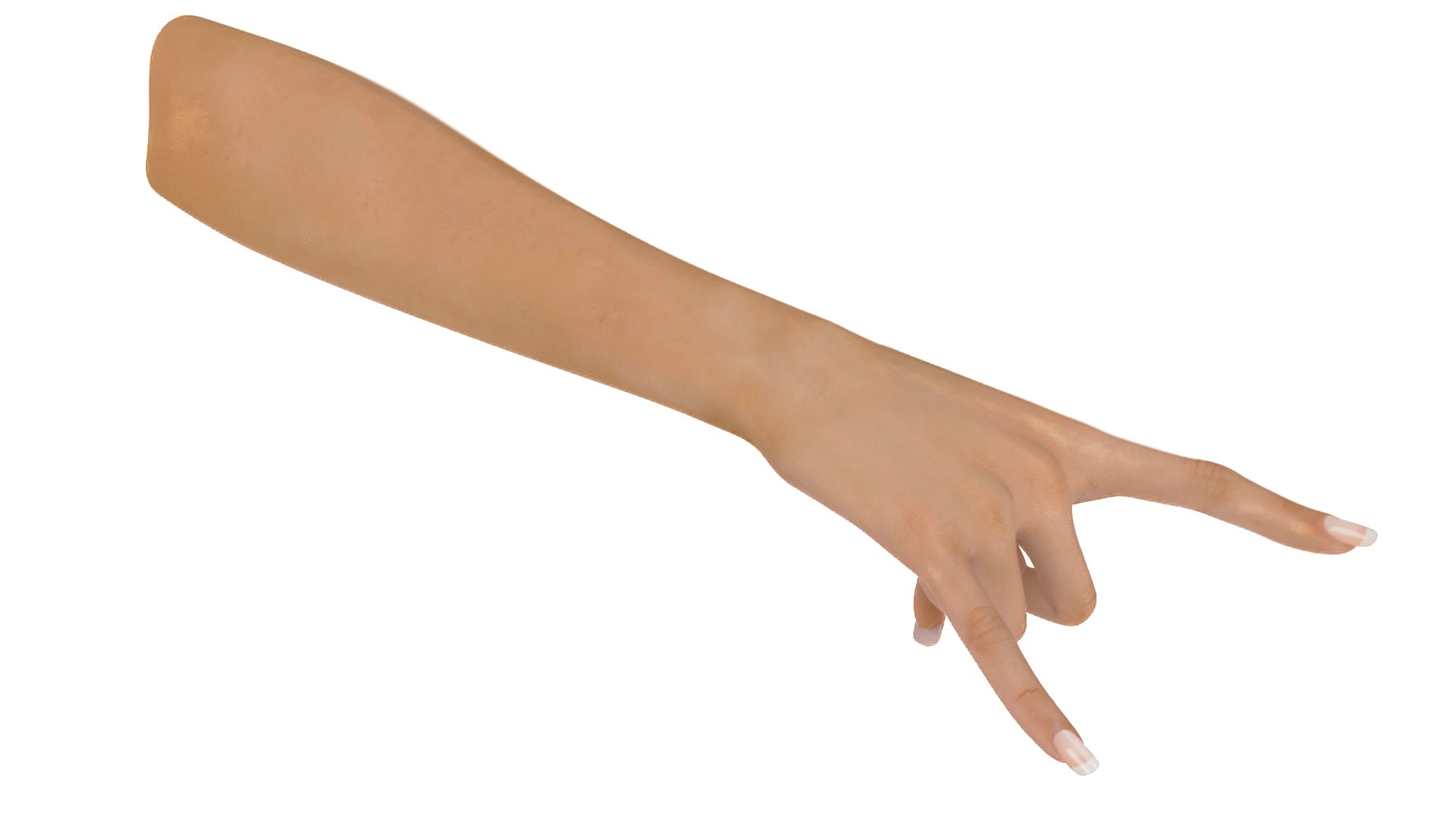 Female Hand Heavy Metal Pose 3D model preview