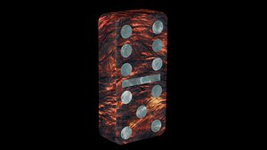 Lava and Ice domino piece 27