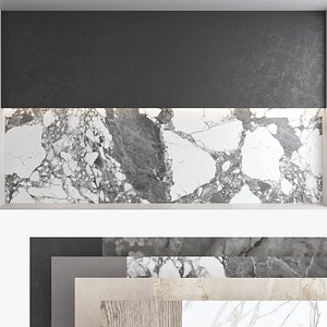 3D Decorative wall panel set 69 model