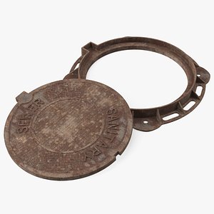 Rusty Sewer Cover Lid