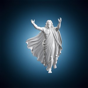 Jesus Resurrected Christ 3D Print Model 3D model